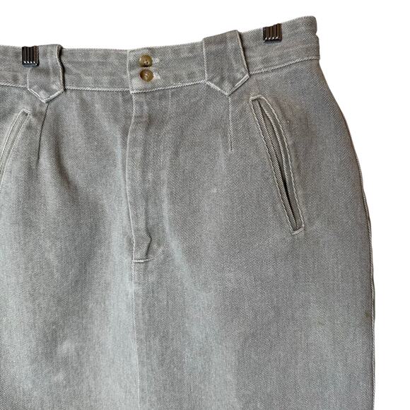 Banana Republic Safari & Travel Vintage Denim Twill Skirt size 10 - Picture 4 of 6